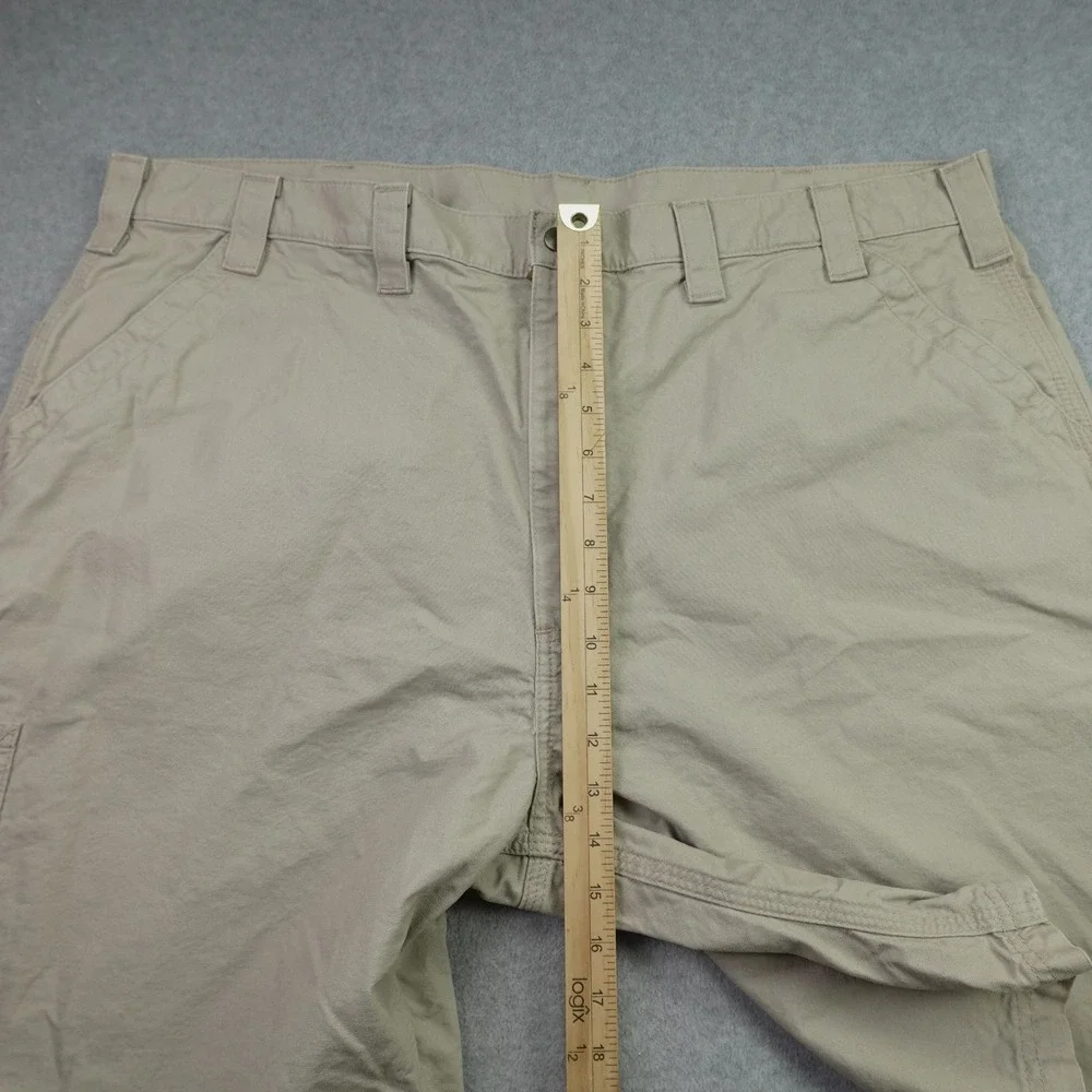 Carhartt Shorts Mens 44 Tan Canvas Work Original Fit Utility Rugged
